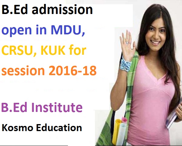 admission in B.Ed 