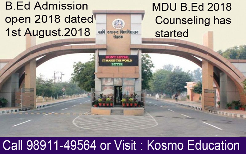 mdu b.ed counseling date